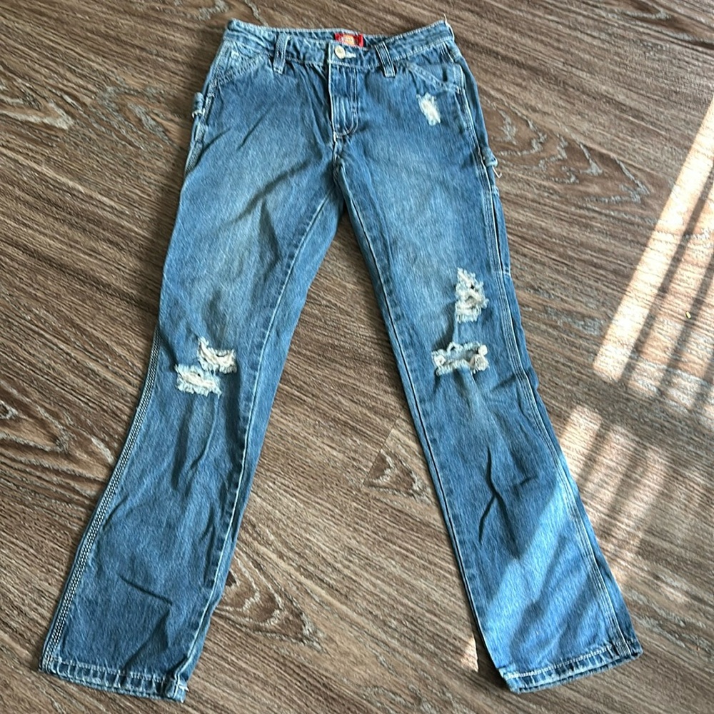 Dickies Girls Denim Carpenter Pants size 10.